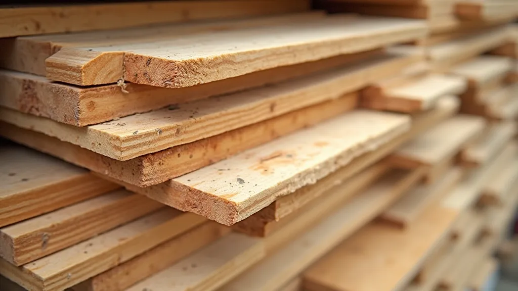 Stack of Alder wood