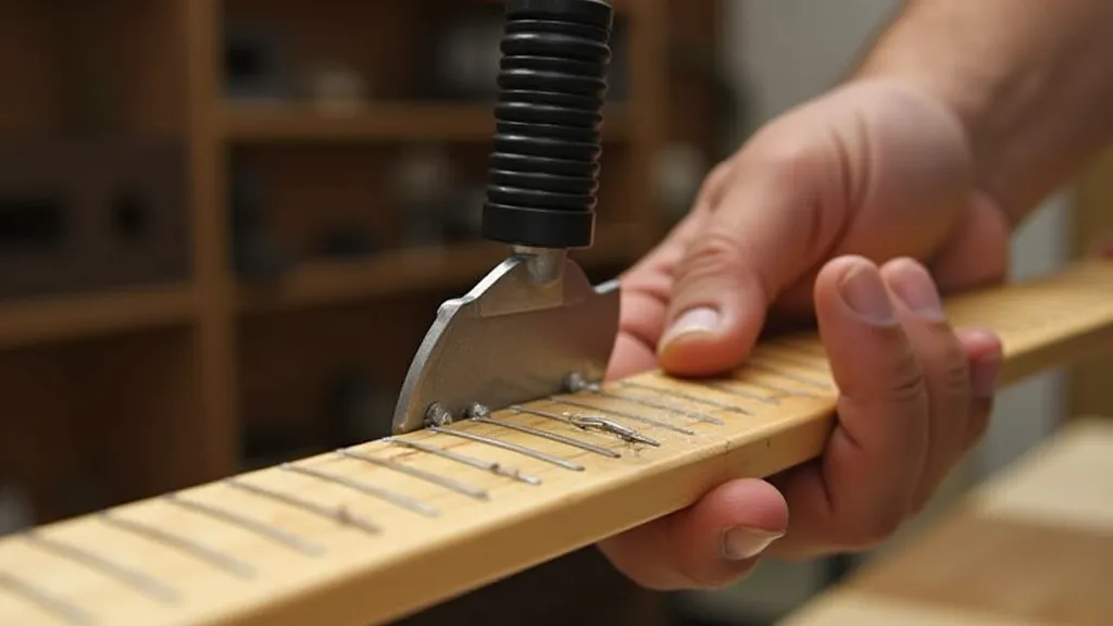 Installing frets with a hammer