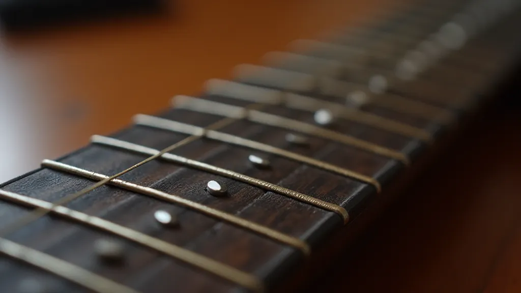 Guitar neck fret slots