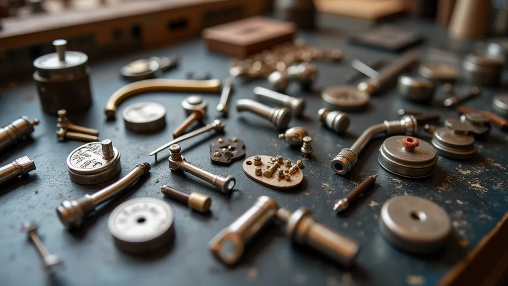 Assorted guitar hardware parts