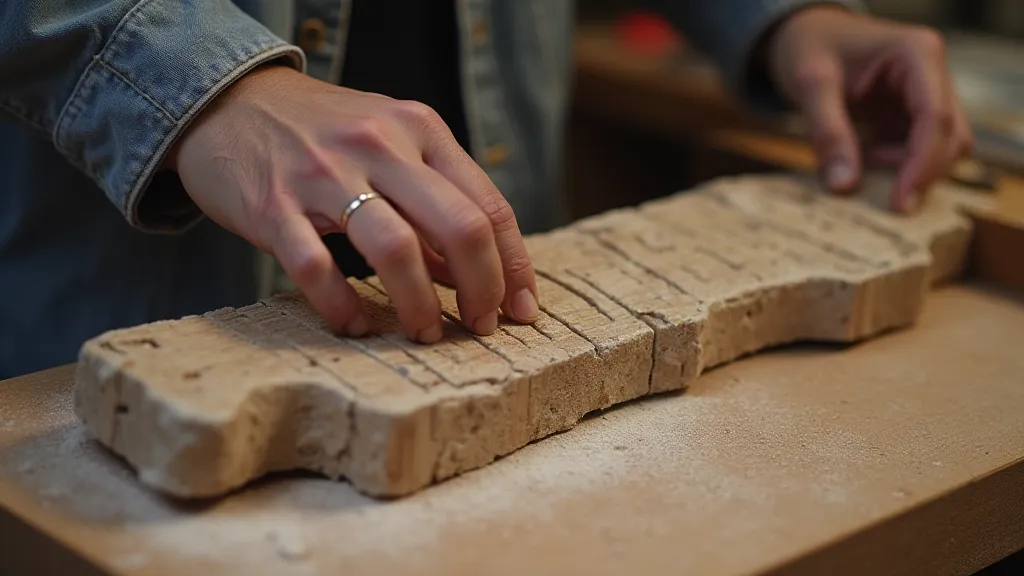 Guitar builder sanding neck