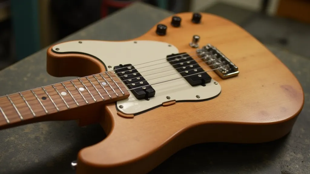 Finished Telecaster guitar