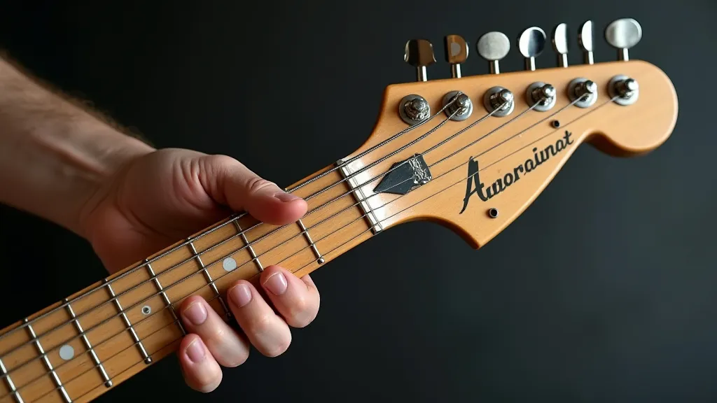 A twisted guitar neck