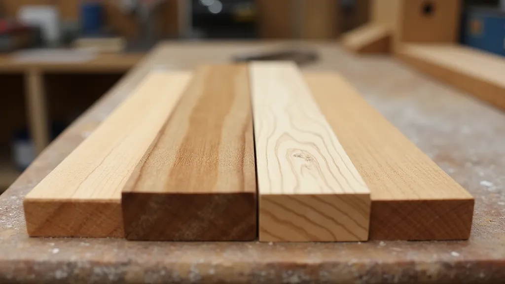 Wood samples for guitar building
