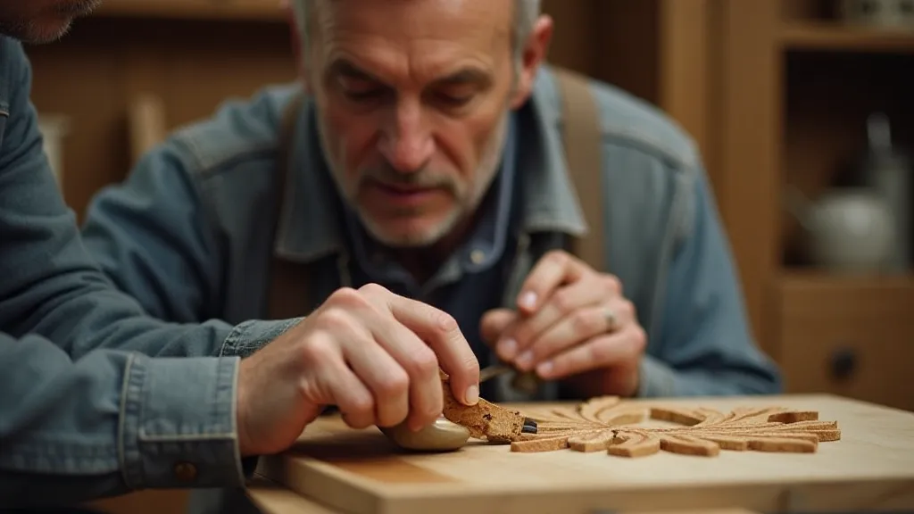 Craftsman Shaping Wood